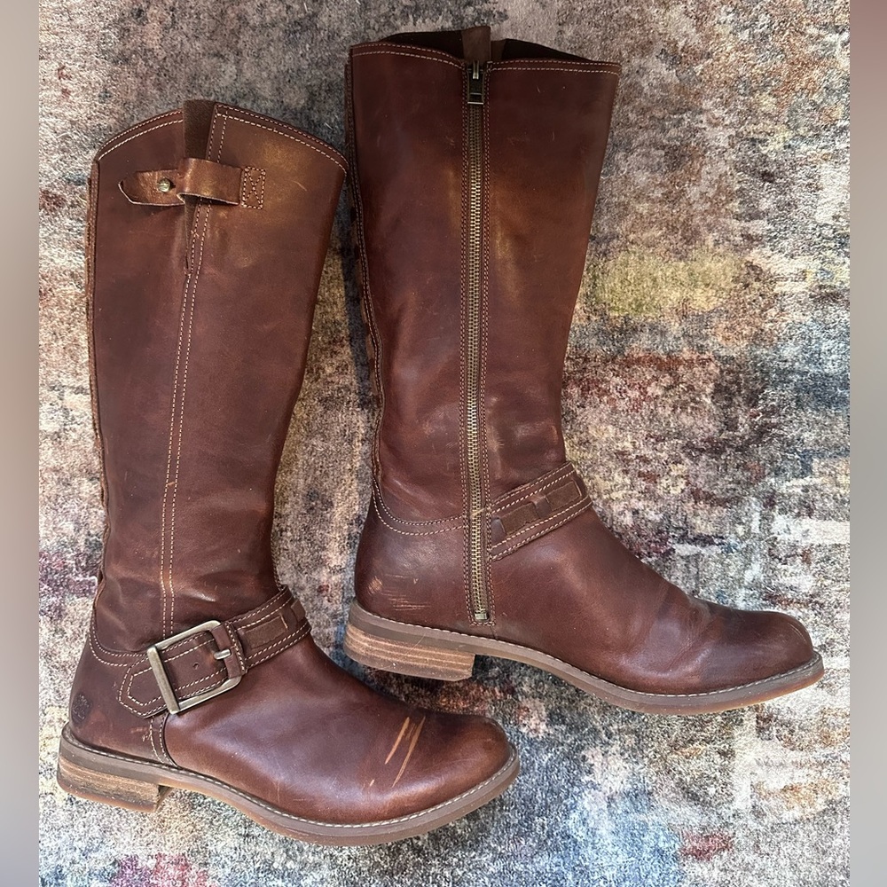 Timberland Brown Leather Riding Boots